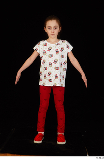 Lilly dressed leggings red shoes standing t shirt trousers whole…